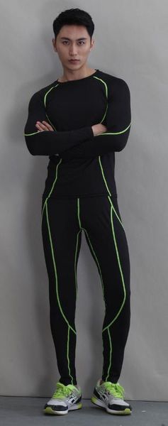 

sports long sleeve slim underwear set sports, White;black