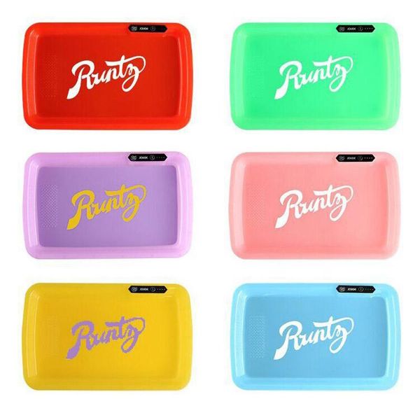 

runtz glow tray led роллинг tray сменных фары цвет роллинг табак сигарета хранение держатель с сумкой box