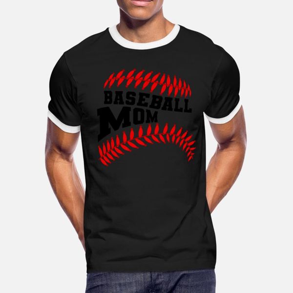 

baseball mom t shirt men printing cotton round neck trend fitness building spring vintage shirt