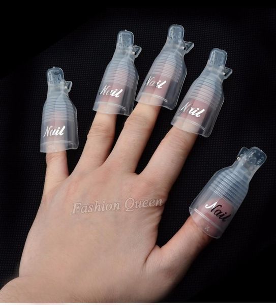 

10шт носимого акриловые nail art soak off cap клип уф-гель для снятия лака wrap инструменты красоты инструменты для ухода за ногтями