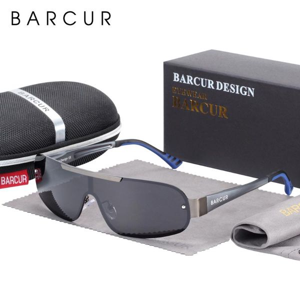 

barcur mens sunglasses women sun glasses aluminium magnesium sunglass men light weight eyewear gift, White;black