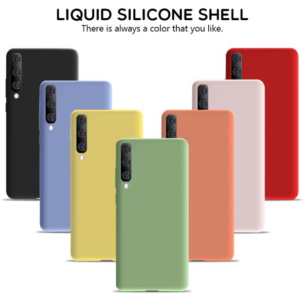 

soft liquid silicone phone case for samsung galaxy a10 a20 a30 a40 a50 a60 a70 a80 a90 m10 m20 m30 a51 a71 shockproof back cover