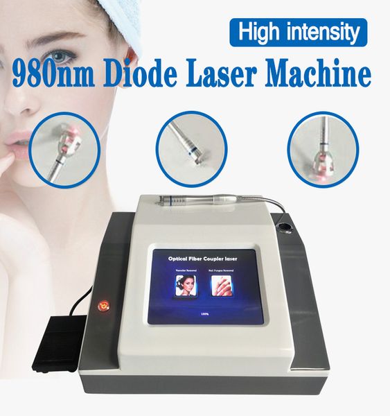 

980nm diode laser machine spider vein removal 980nm laser nail fungus removal physiotherapy pain relief spa equipment, Black