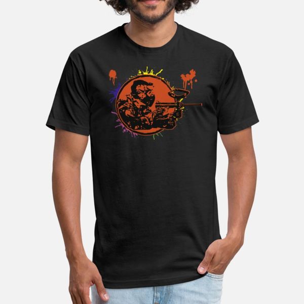 

paintball shooter gotcha softair splash t shirt men character cotton s-3xl letter graphic new style spring formal shirt