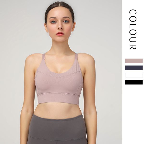 

all-in-one yoga bra fitness beauty back bra female shockproof underwear sports running vest, White;black