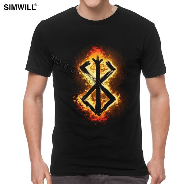

men eco cotton berserk sacrifice tees shirts short sleeve o neck berserker otaku guts t-shirt anime fans apparel manga t shirt
