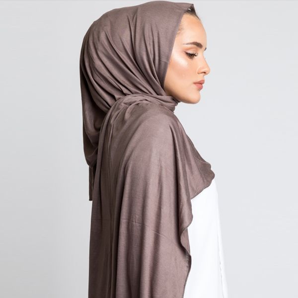 

scarves 2021 muslim headscarf arab hijab soft modal jersey scarf femme musulman hijabs islamic shawls and wraps head turban, Blue;gray