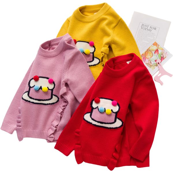 

детский свитер мультфильм торт, Blue