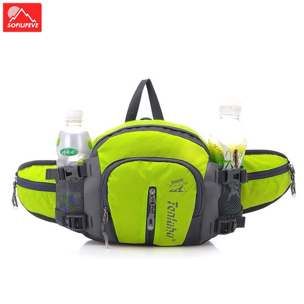

multifunctional men outdoor cycling shoulder bag wallet phone holder women travel riding belt sack pouch hiking running bags