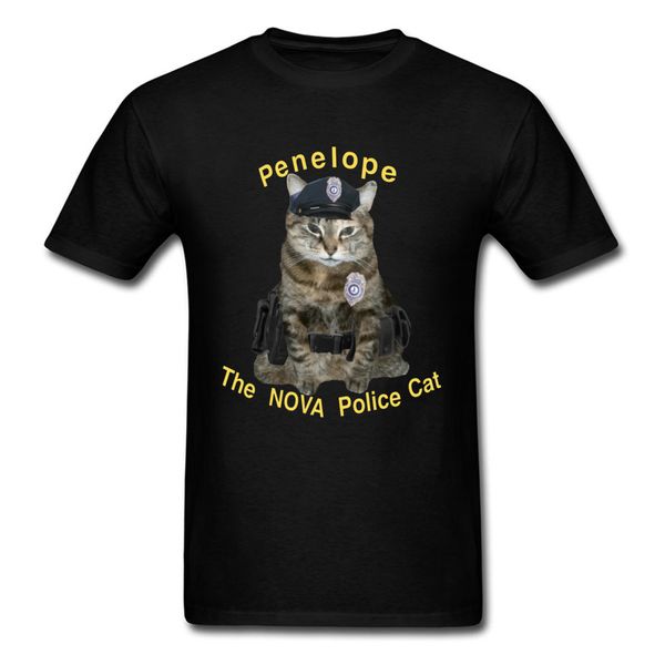 

пенелопа полиция cat tshirts нью-йорк сфинкс trippy ямайка мужчины футболка поцелуй кошки kitten новые мужские топы тис