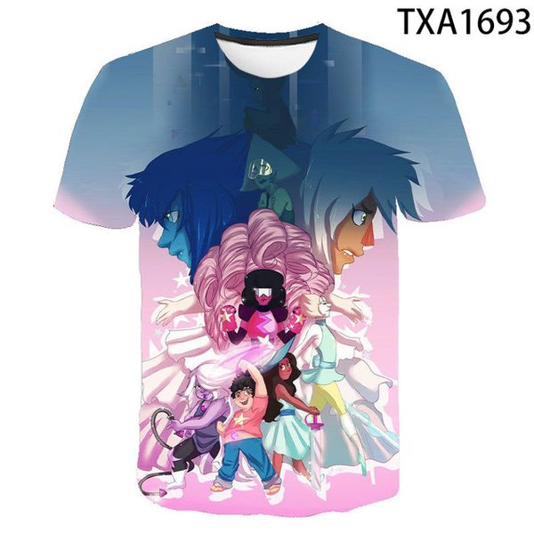 

cartoon animation steven universe 3d boy girl printed cool 3d print shirts aesthetic hentai kawaii men clothing