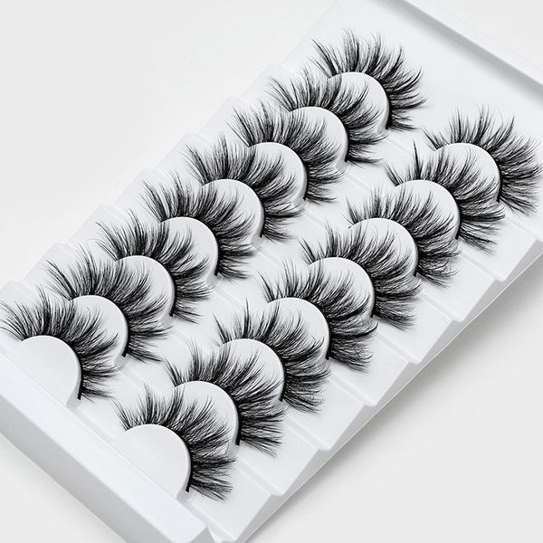 

4/8 pairs 3d mink lashes natural false eyelashes dramatic volume fake lashes makeup eyelash extension silk eyelashes