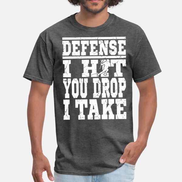 

lacrosse you drop i take t shirt men printed cotton plus size 3xl leisure sunlight breathable summer style trend shirt