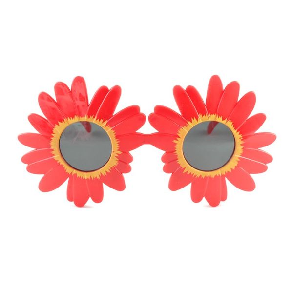

2020 new lovely sunflower design kids sunglasses full plastic big frame colors cute toy eyewear wholesale, White;black