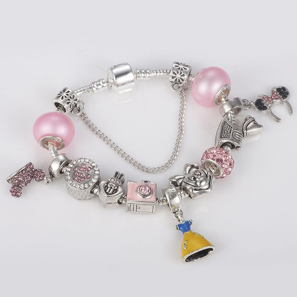 

european and american style diy bracelet cartoon style bracelet boutique diy, Black