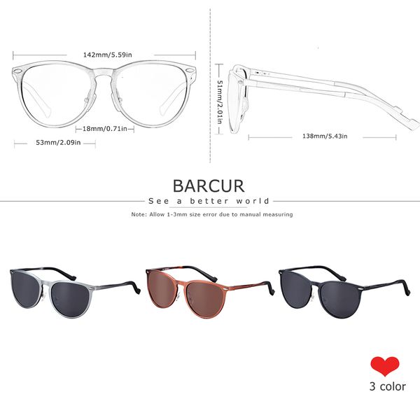 

men aluminum magnesium barcur retro sunglasses polarized vintage round sun glasses women eyewear accessories oculos de sol ch01, Blue