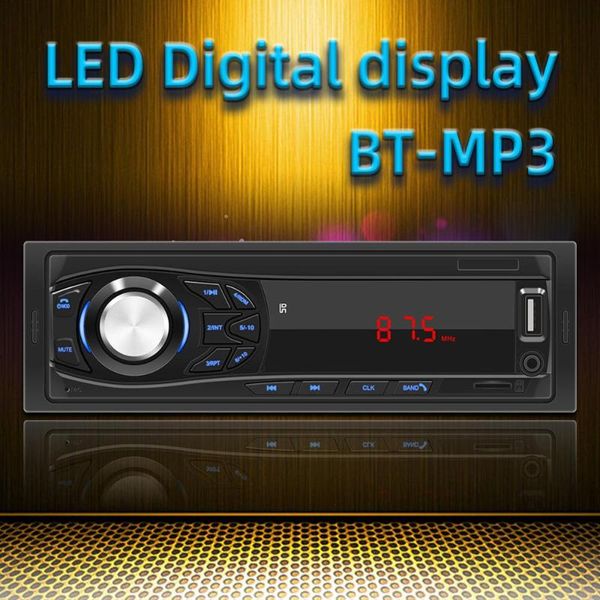 

car audio 12v auto radio stereo 1 din bluetooth fm aux usb mp3 player universal