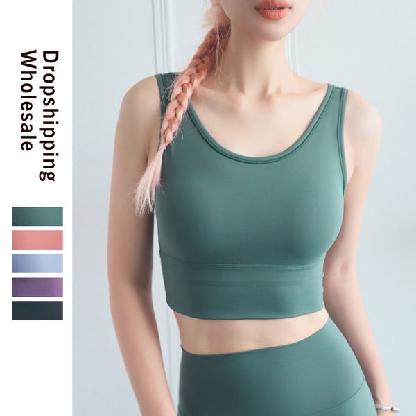 

women seamless sports bra running yoga brassiere workout gym fitness sport bra high impact padded underwear vest tank, White;black