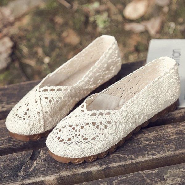 

cresfimix women cute hollow out beige breathable anti skid dance shoes lady casual comfort summer flat shoes zapatos a6051c, Black