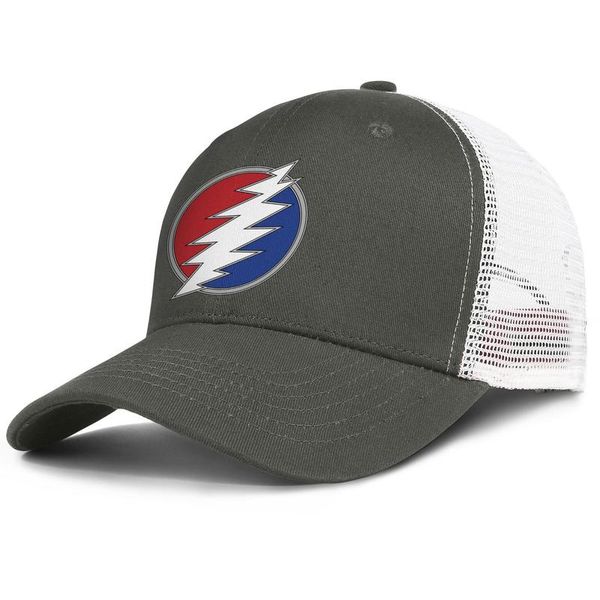 

grateful-dead-company logo adjustable trucker cap fashion baseball hat vintage dad ball caps for men women grateful dead gill sanchez, Blue;gray