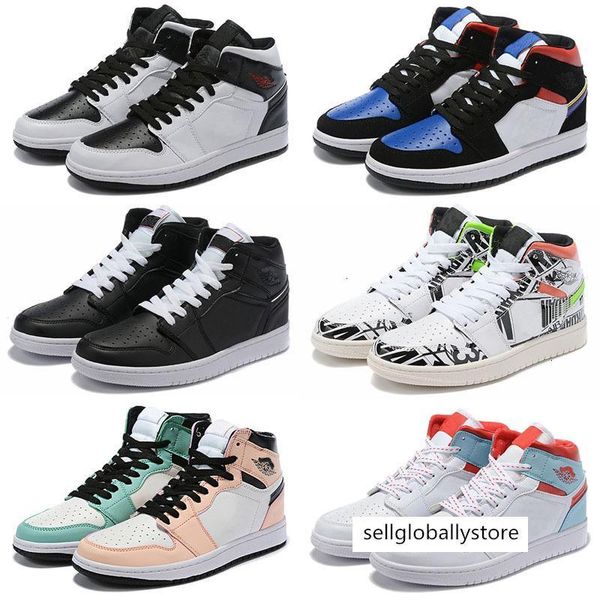 

highest qualitybasketball og travis scotts 1 shoes high spiderman unc 1s 3 mens homage to home royal blue men sport designer sneakers tr, Black