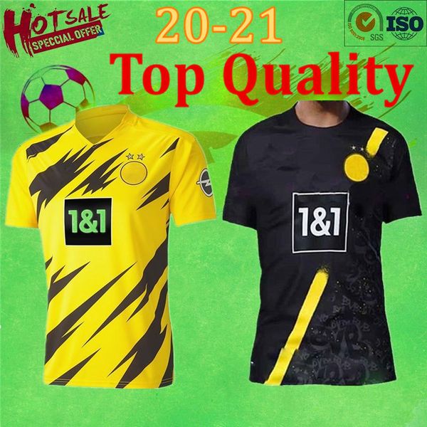 

s-4xl, 20 21 home awayborussia dortmund 9 haaland reyna soccer jersey gotze reus pulisic witsel jersey paco alcacer football shirt men2, Black;yellow