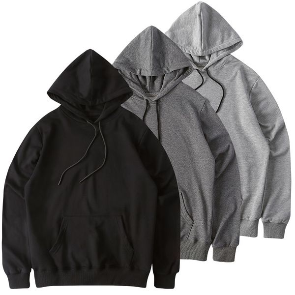 

hoodie manufacturers customize mens hoodies sweatshirts 100% cotton hoodie, Black