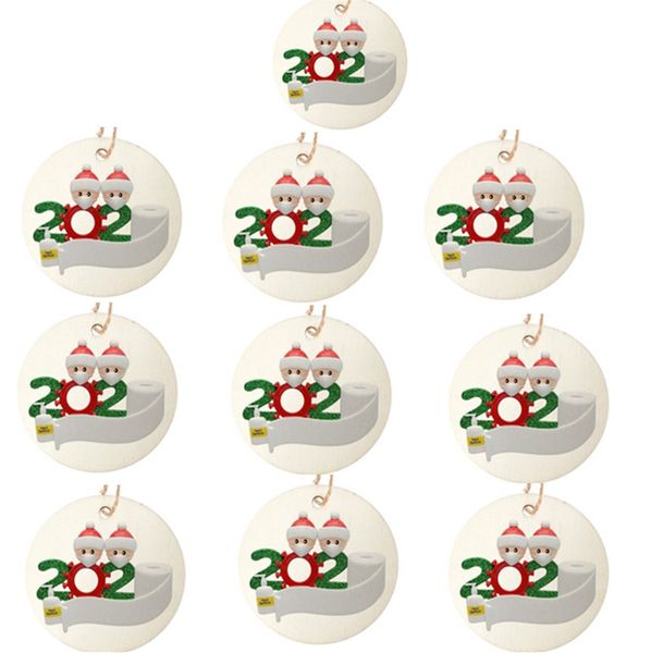 

christmas ornament diy christmas tree pendant wish for you xmas party stay at home social distancing toys with snowman mask f91206