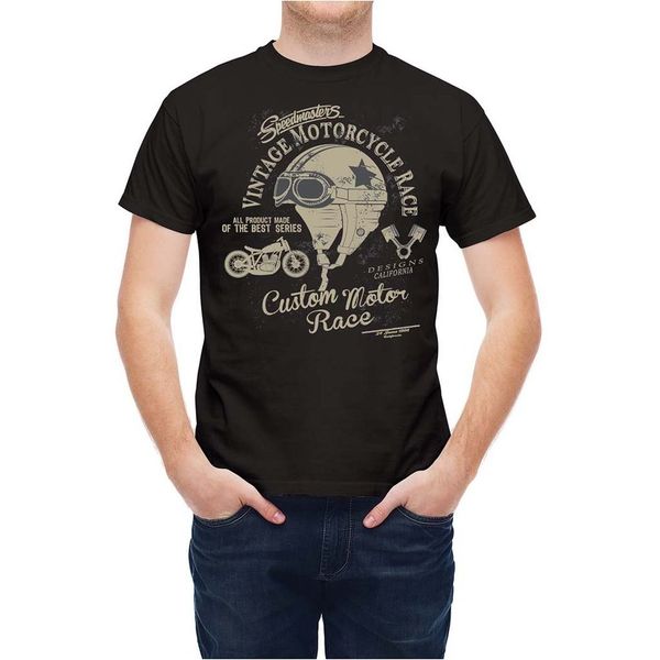 

fashion design tshirt retro motor speed rider t25x2w o-neck hipster tshirts