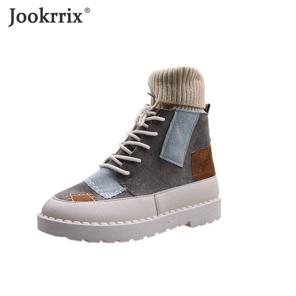 

jookrrix 2020 women boots lady fashion student shoes for female brand comfortable brand boots women black winter shoes zb1047