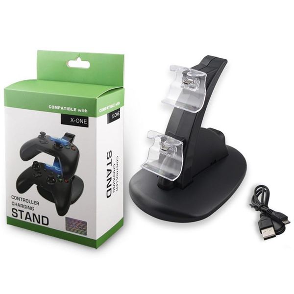 

cgjxsdual controllers charger charging dock stand station for play station 4 ps4 ps 4 x -box one game gaming wireless controller console dhl