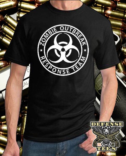 

fashion design zombie t-shirt outbreak response team t protect yourself tee b8 o-neck hipster tshirts
