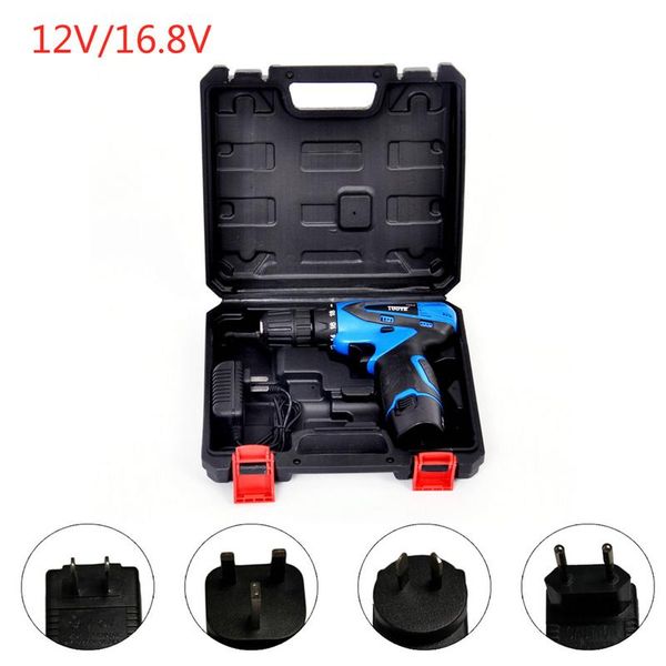 

speed-regulated rechargeable hand electrical drill 12v/16.8v charging drill charging hand multi-function lithium