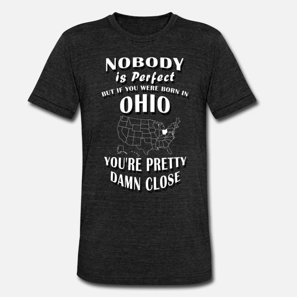 

born in ohio for woman, man and kids t shirt men character cotton crew neck slim gift fashion summer style pattern shirt, White;black