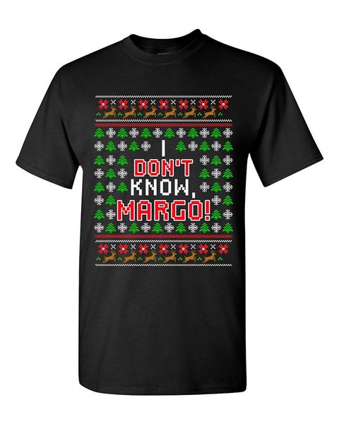 

i don't know margo vacation ugly christmas gift funny dt t-shirt tee