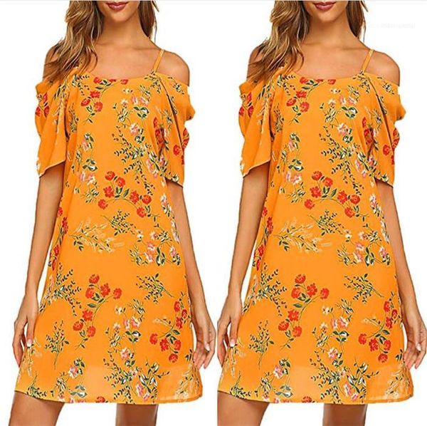 

floral print dress summer designer spaghetti strap chiffon dresses females casual holiday beach clothes womens, Black;gray
