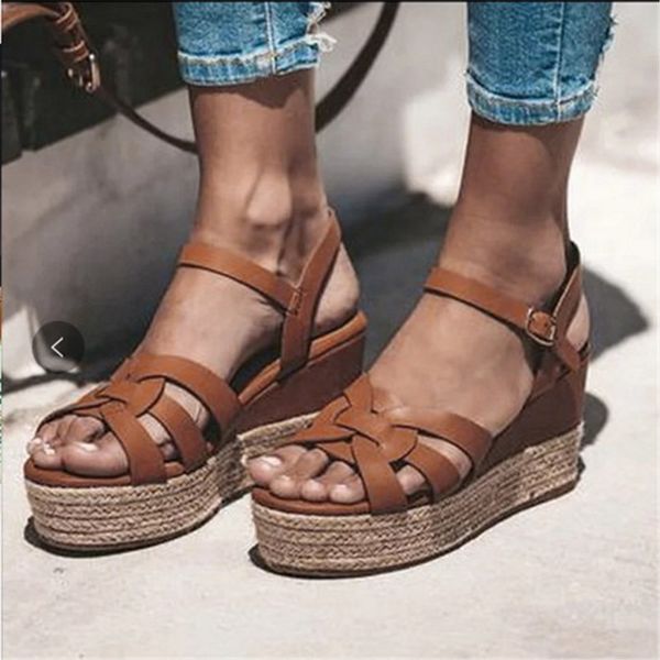 

2020 fashion women sandals orthopedic women summer shoes platform sandals beach shoes soft pu leather wedge, Black