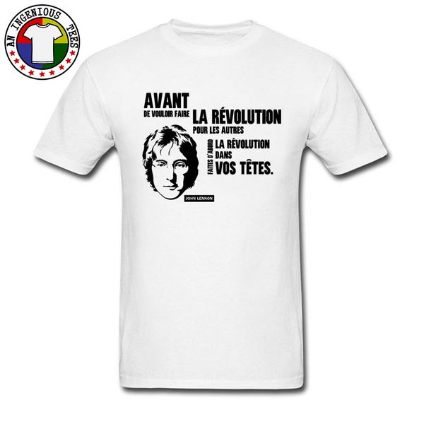 

text john lennon t shirt short sleeve 100% cotton men t-shirt classic shirts wholesale buyer male white tshirt