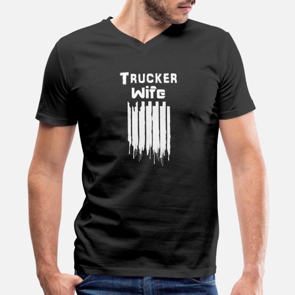 

trucker wife ehe frau lkw fahrer truck geschenk t shirt men printing short sleeve o neck family loose humor summer style trend shirt