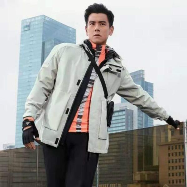 

mens hooded jacket 2020 spring and summer new jacket men casual windbreaker zipper thin hooded jacket 3743, Black;brown