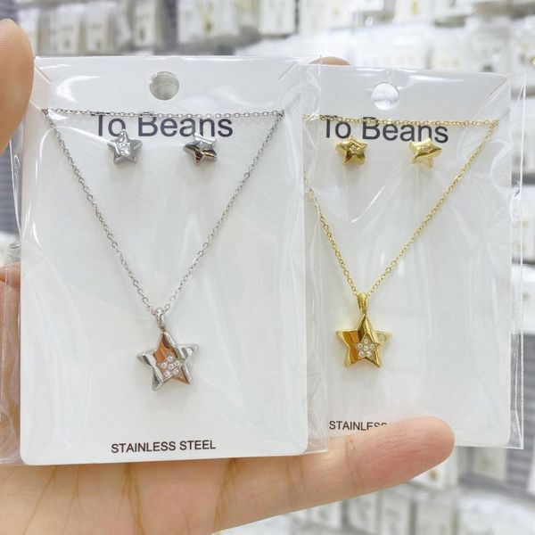 

gold color star party women's pendant necklace fashion female choker necklaces jewelry simple ladies pentagon-star jewelry gifts, Silver