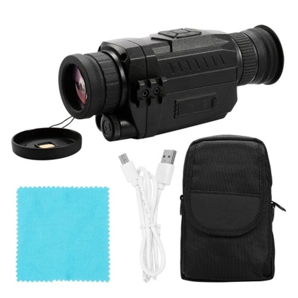 

nv0535 night-vision 5x optical 8x digital zoom infrared digital vedio camera 200m range monocular scope
