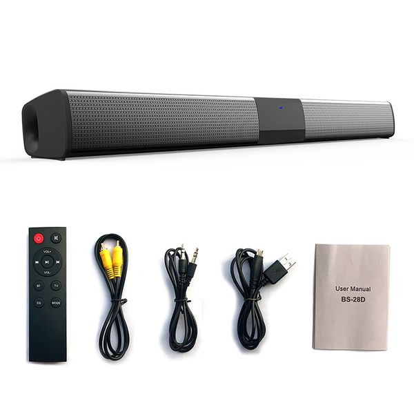 

soundbar bs28d 20w tv sound bar wired and wireless bluetooth speaker home surround for pc theater restauran