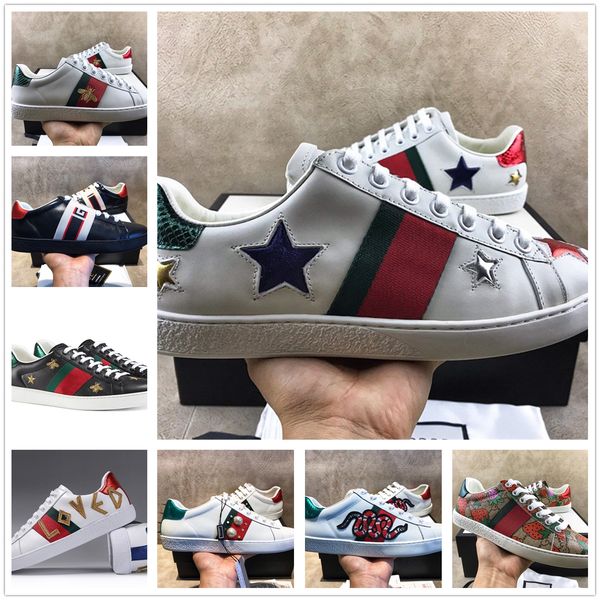 

italy bee tiger green red stripes mens women sneaker casual shoes ace running shoe walking trainers chaussures with box