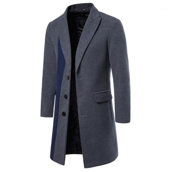 

coats single striped decoration fashion mens coats turtle neck slim homme coats winter mens designer, Tan;black