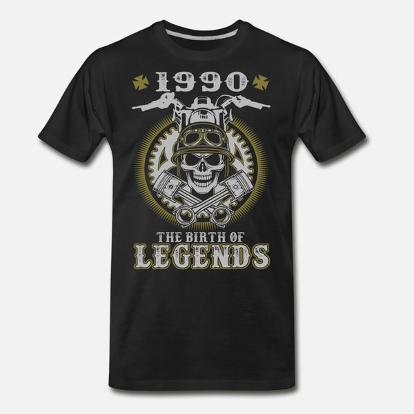 

1990 the birth of legends t shirt men designing short sleeve euro size s-3xl standard crazy comical spring cool shirt