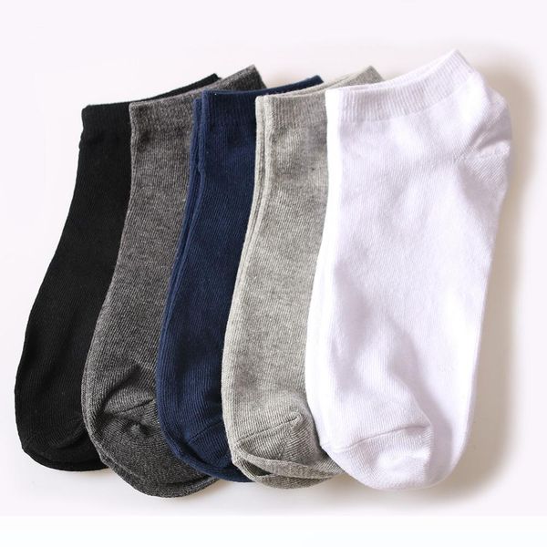 

10 pairs of 5 colors  pure cotton men socks, anti-odor and absorbent sock slippers for outdoors, Black