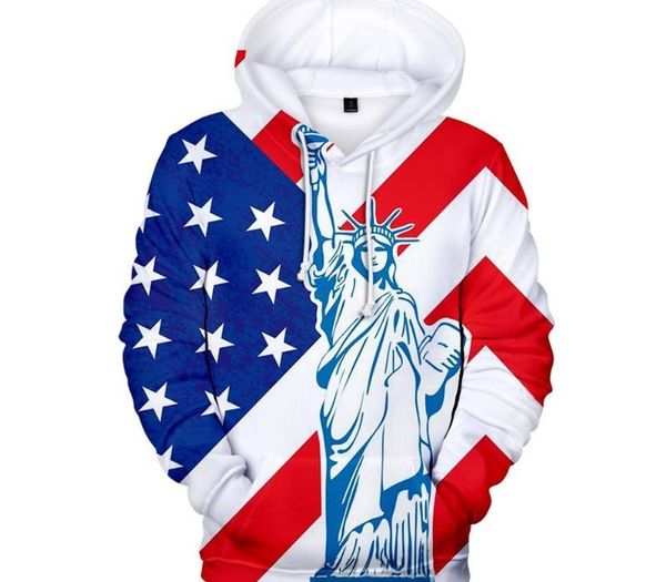 

independence day 3d hoodie men women kids sweatshirts fashion casual hoodies spring autmun boys girls hooded coats, Black