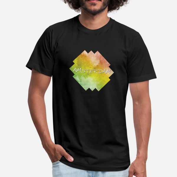 

амстердам t shirt men символьные 100% хлопок евро размер s-3xl фотографии симпатичные здания весна отдыха рубашка