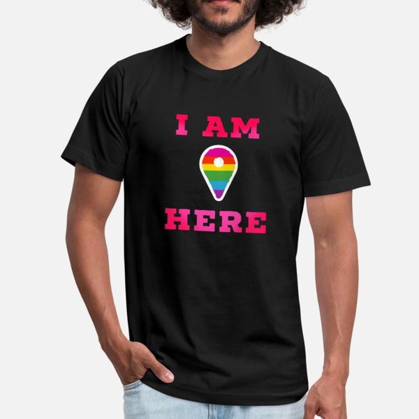 

i am here social media icon funny humour t shirt men create tee shirt plus size 3xl vintage interesting new style summer formal shirt